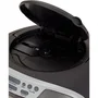Aiwa BBTU-400SL Boombox Plateada con CD, Bluetooth, Radio FM y USB